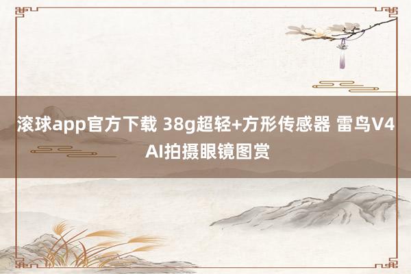 滚球app官方下载 38g超轻+方形传感器 雷鸟V4 AI拍摄眼镜图赏