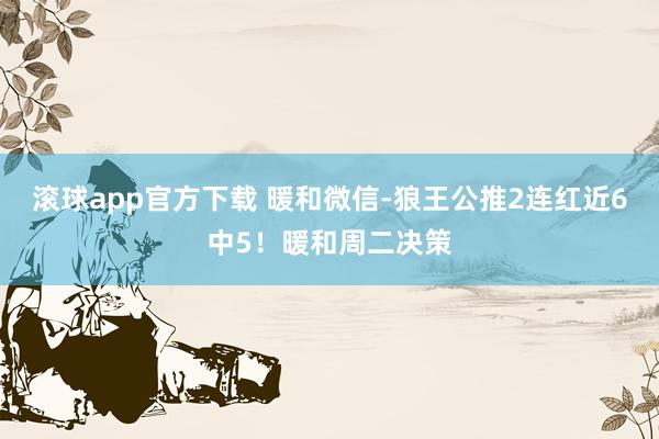 滚球app官方下载 暖和微信-狼王公推2连红近6中5！暖和周二决策
