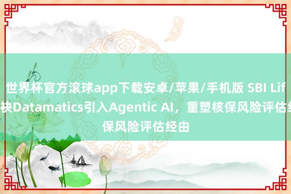 世界杯官方滚球app下载安卓/苹果/手机版 SBI Life联袂Datamatics引入Agentic AI，重塑核保风险评估经由